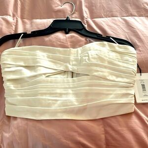 Amur crop top size 6 , cream